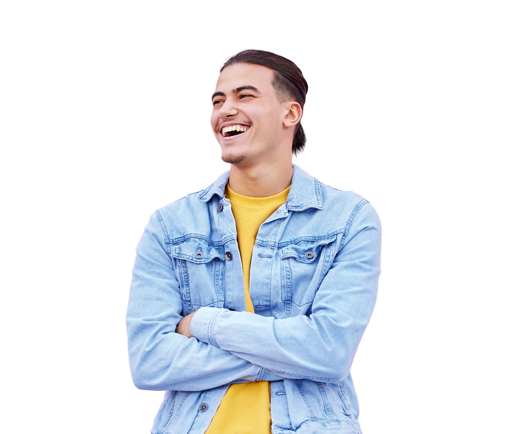 Mann verschränkte Arme